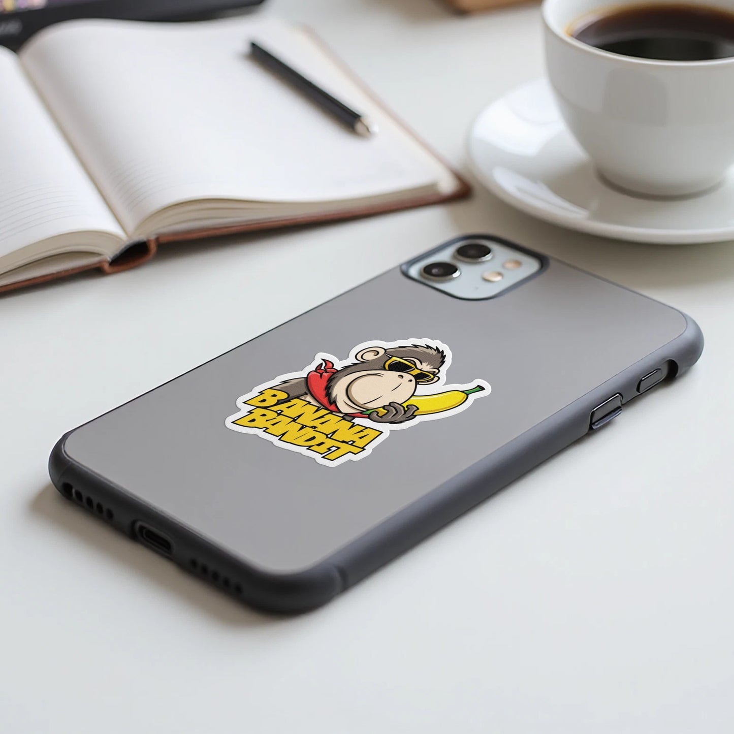 Funny Monkey Holding Banana Phone Case product type