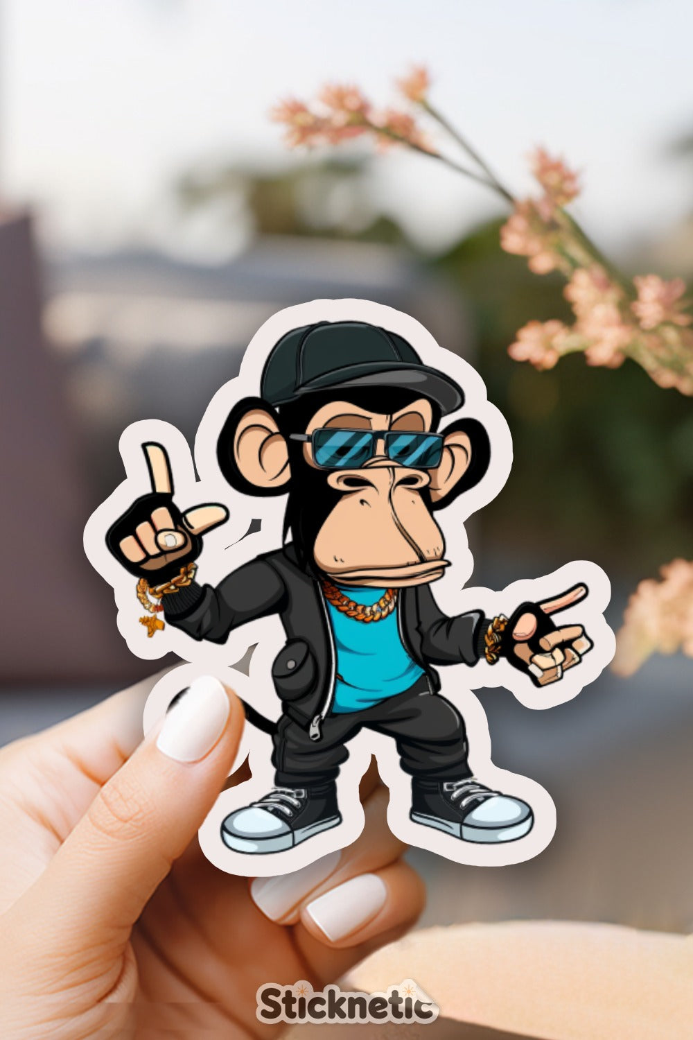 Cool Hip Hop Monkey Character Sticker product