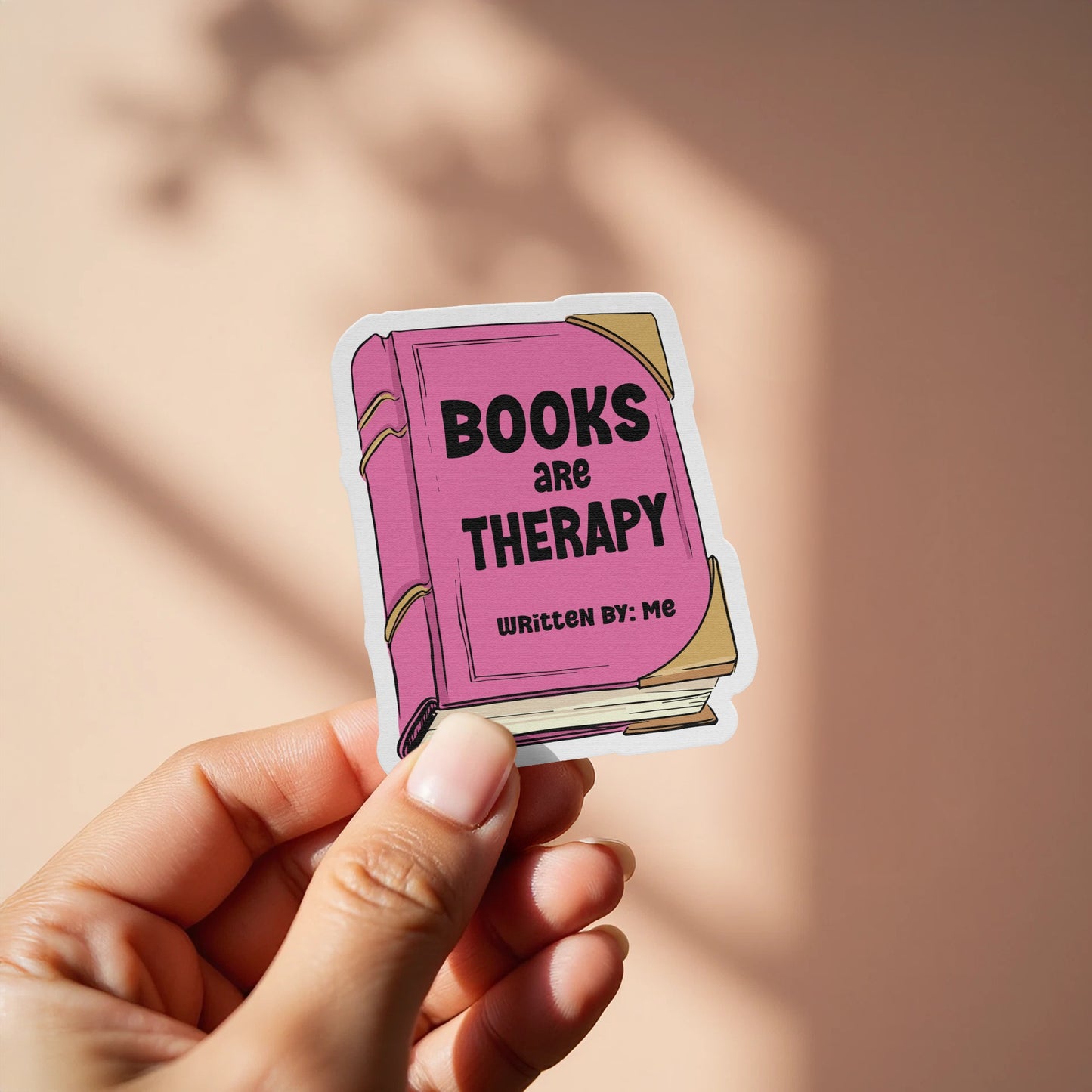 Books Are Therapy Written by Me Sticker product