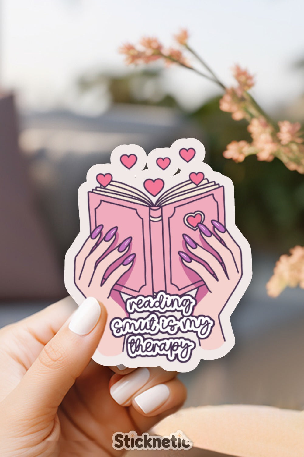 Reading is My Therapy Sticker product