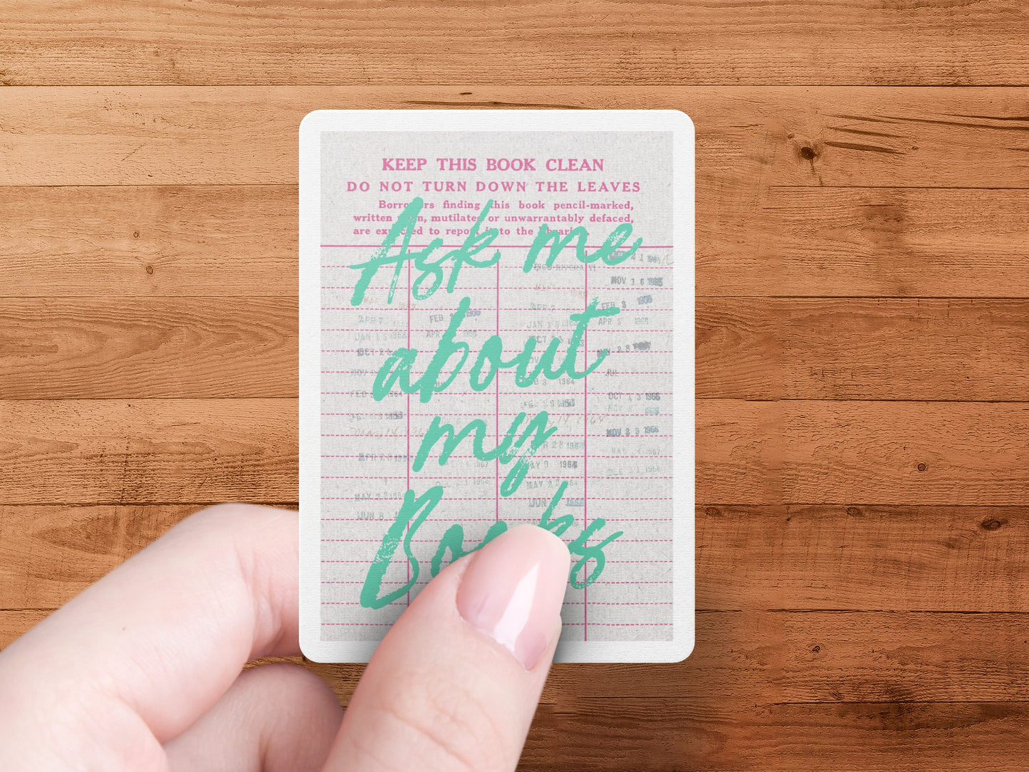 Ask Me About My Books Printed Card product