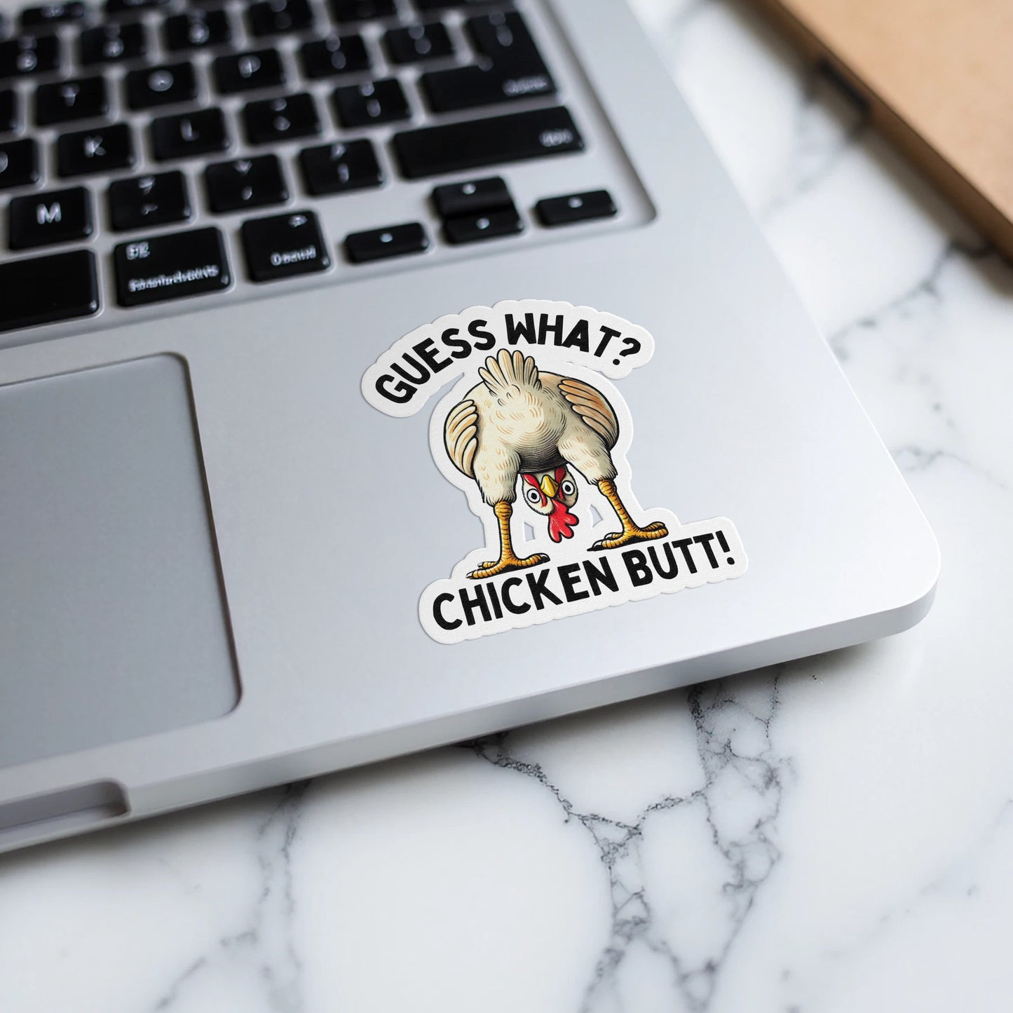 Guess What Chicken Butt Humor Sticker product type