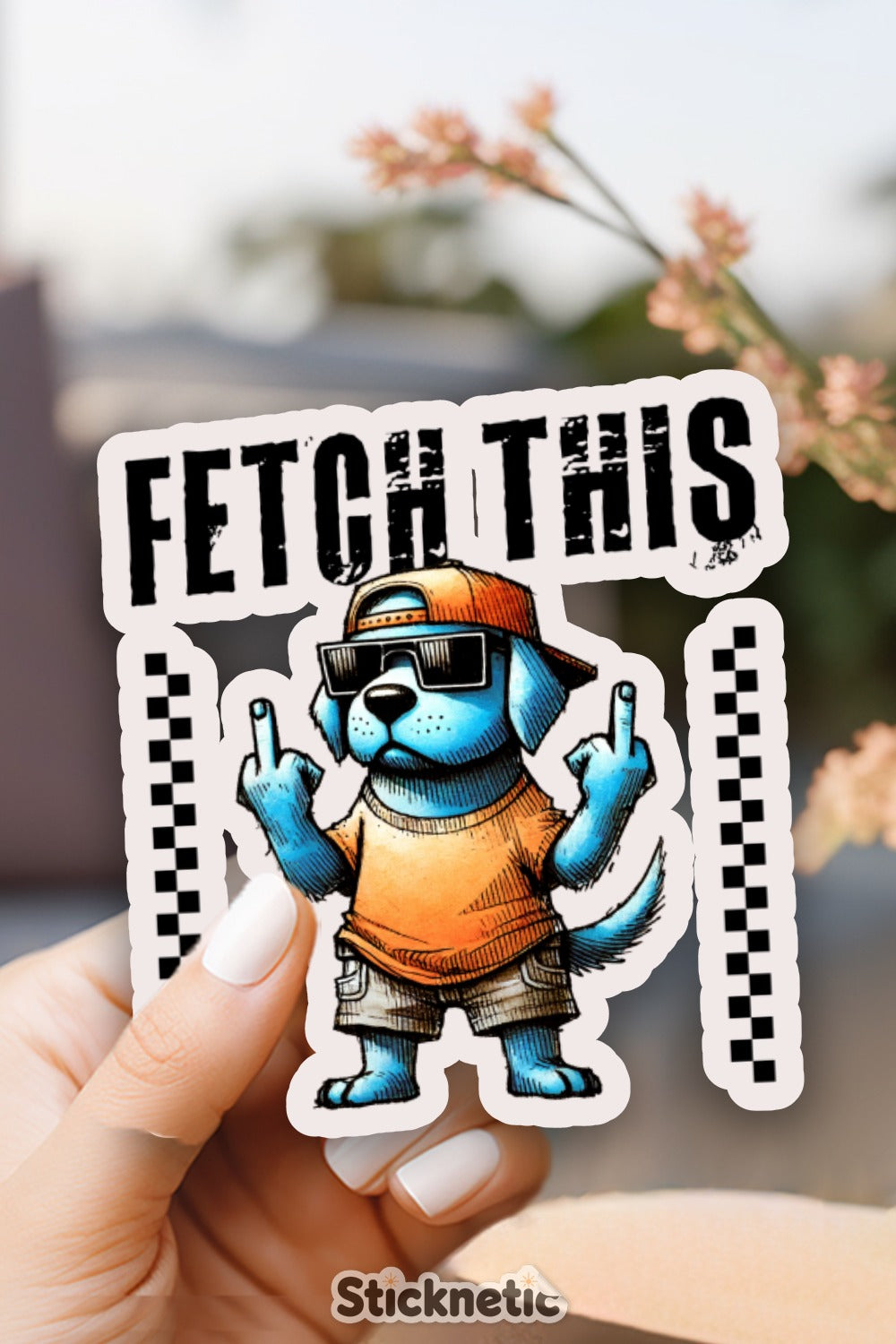 Fetch This Funny Dog Sticker product