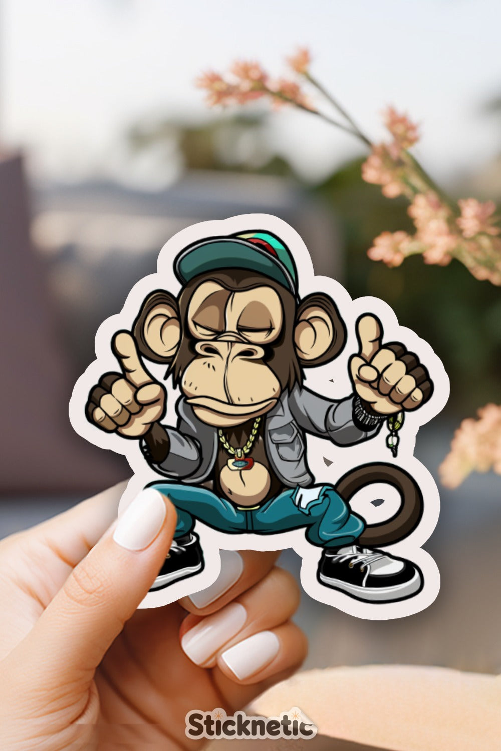 Cool Hip Hop Style Cartoon Animal Sticker product type