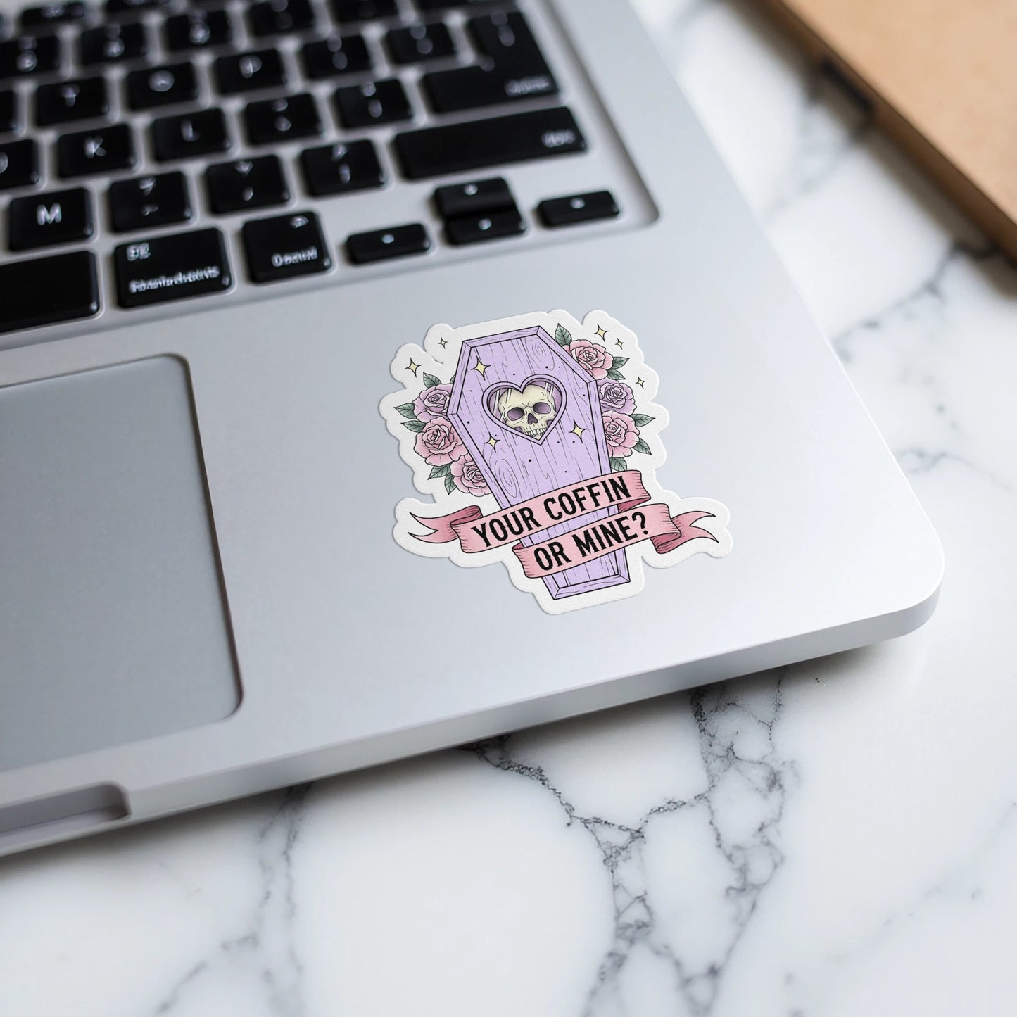 Your Coffin Or Mine Sticker Laptop Product