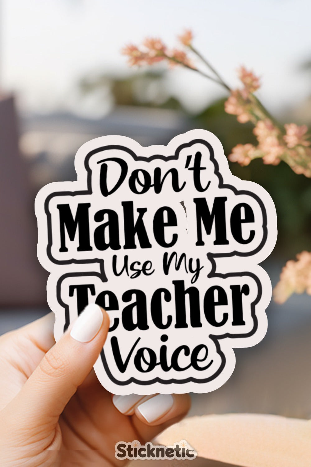 Don't Make Me Use My Teacher Voice product type