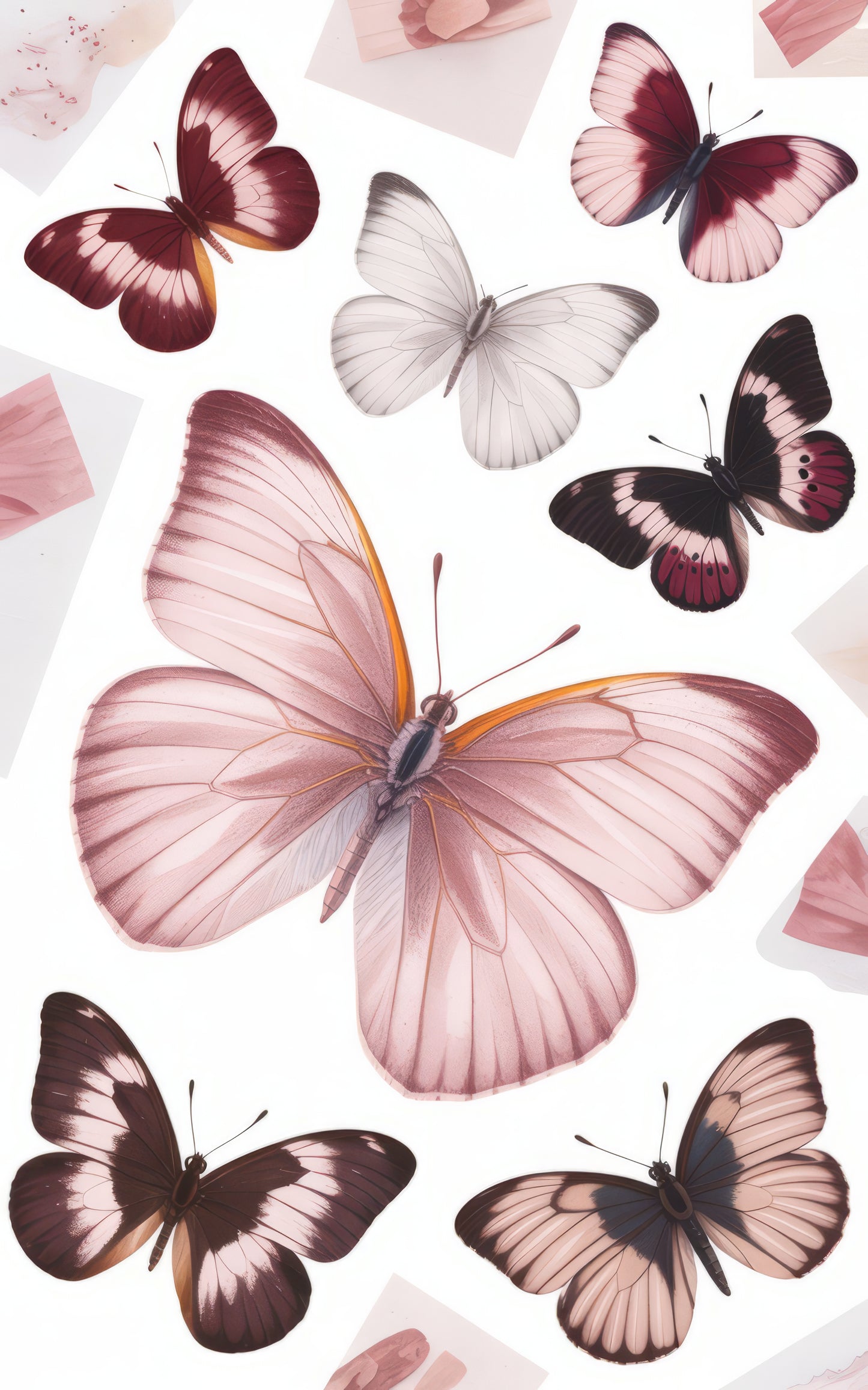 Vintage Butterfly Print, Colorful Wall Art, Nature Inspired Home Decor, Insect Illustration Poster