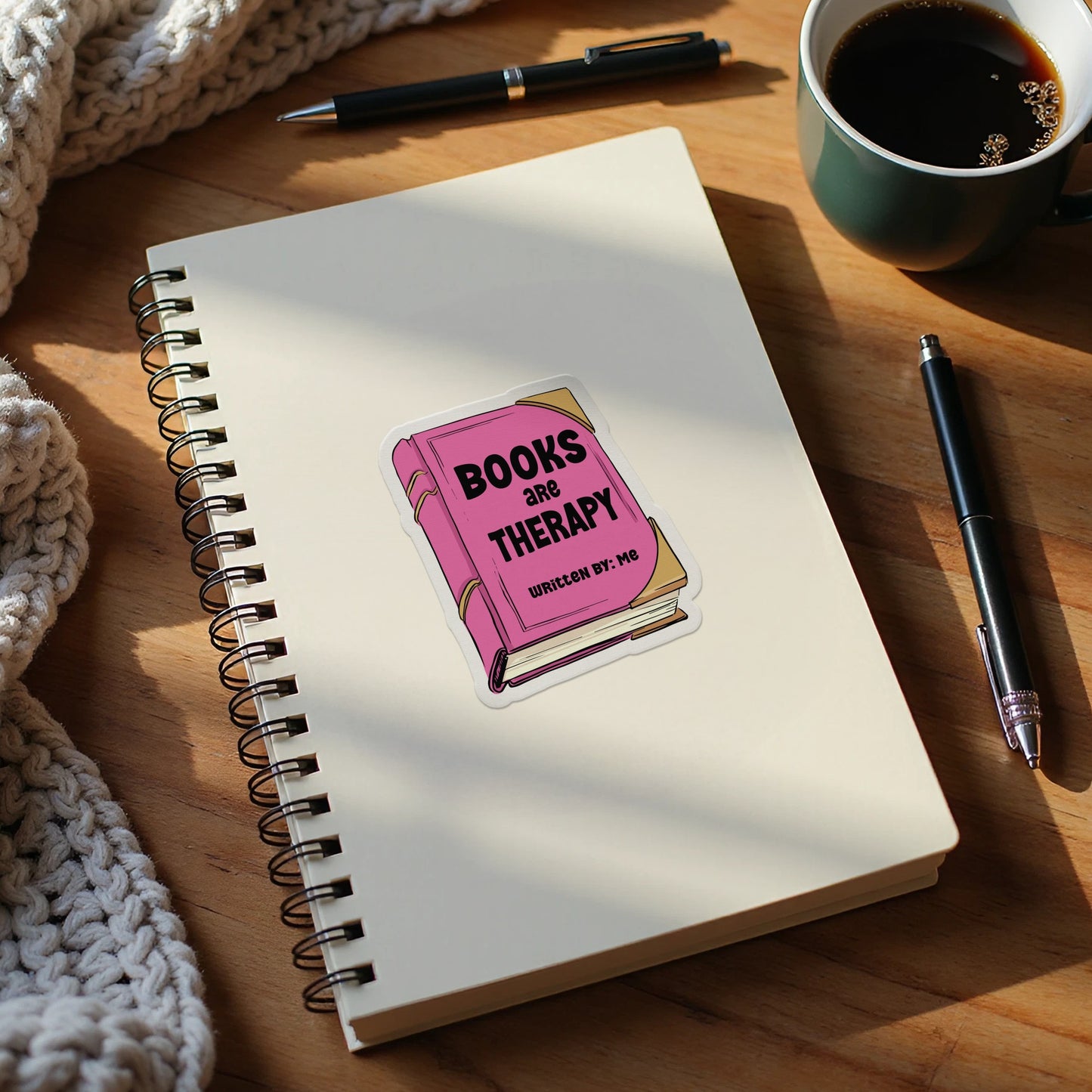 Books Are Therapy Unicorn Spy MG Sticker product