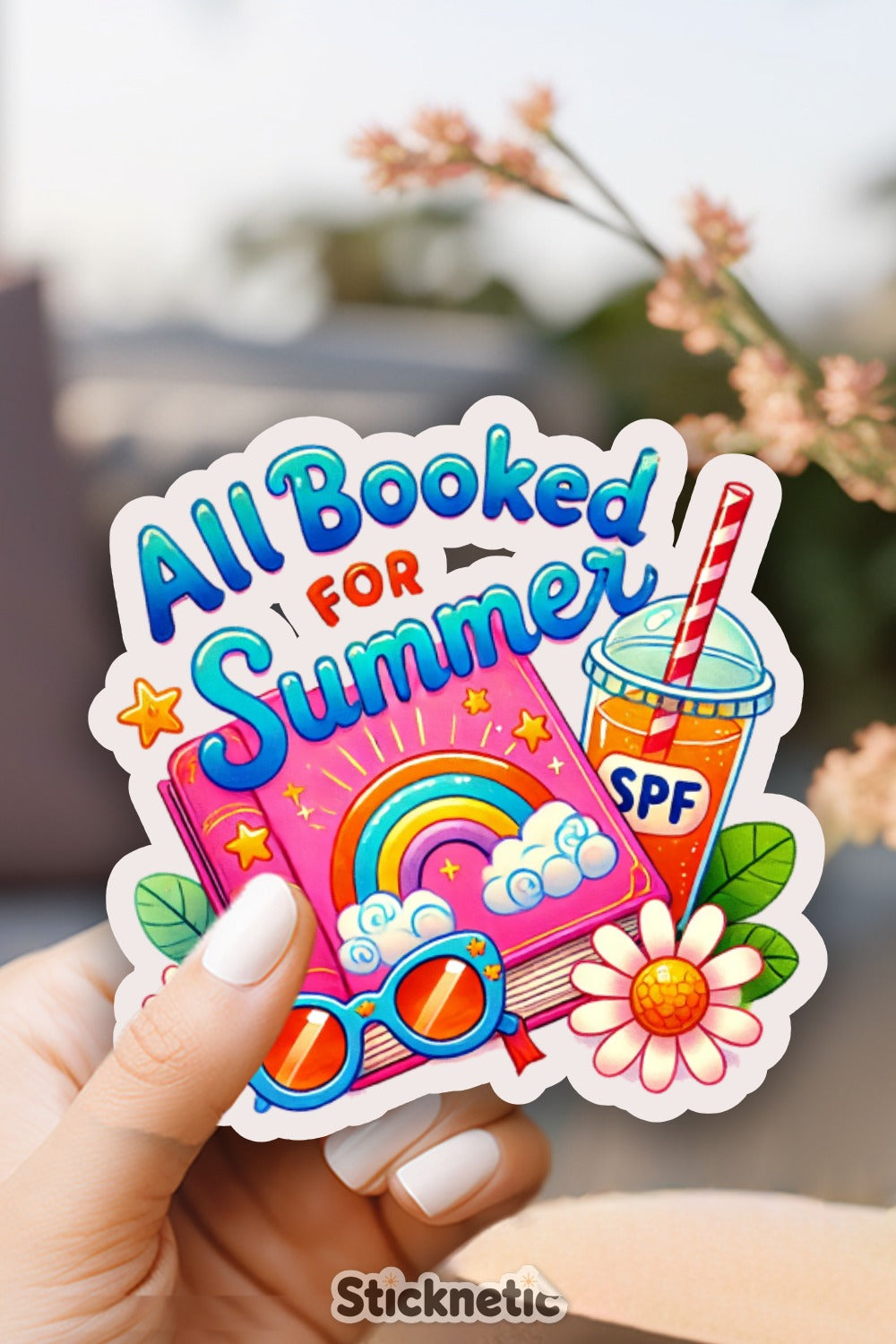 All Booked for Summer Sticker product