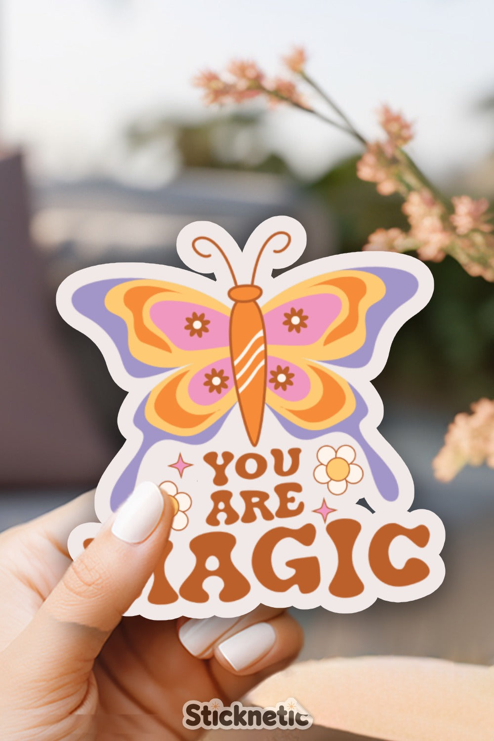 Colorful Butterfly You Are Magic Sticker product