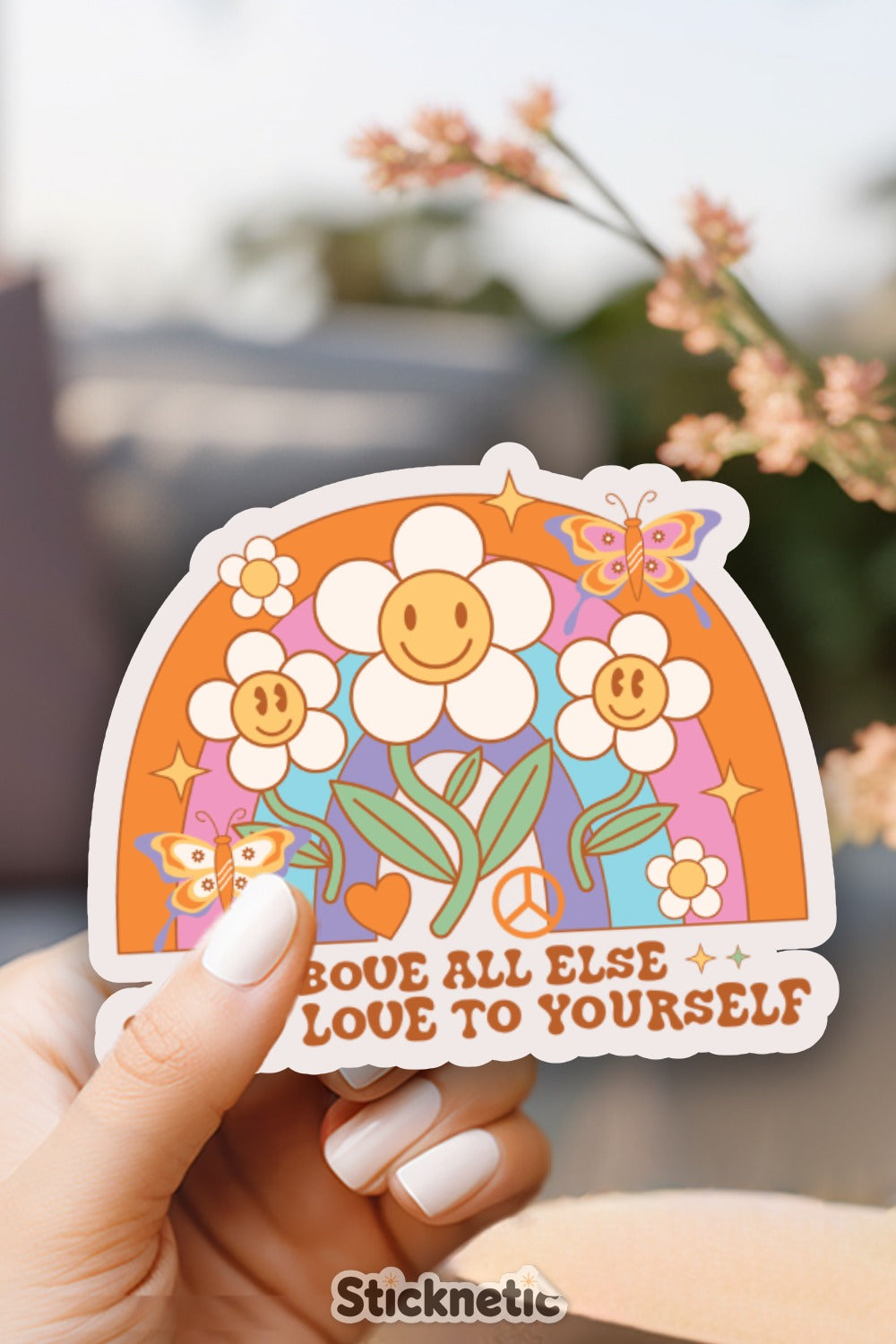 Spread Love to Yourself with Flower Sticker product