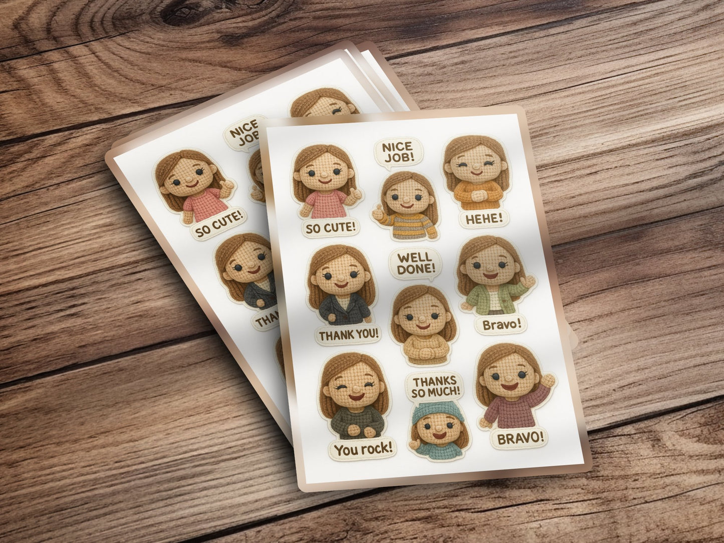 Cute Dog Stickers Set, Positive Message, Encouragement, Kids Reward, Scrapbooking, Planner Decals, Variety Pack