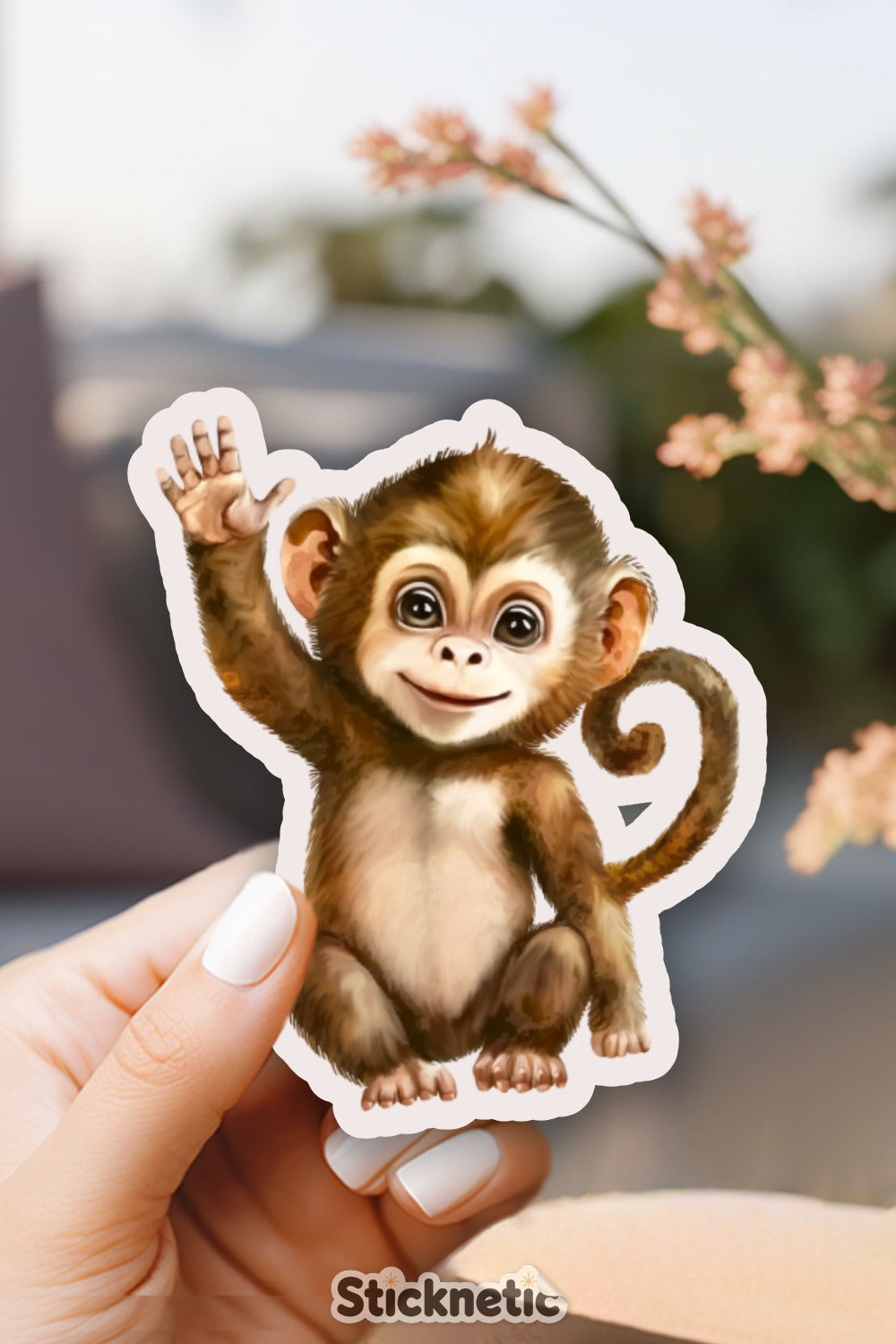 Cute Monkey Design Sticker for Your Decorating product type