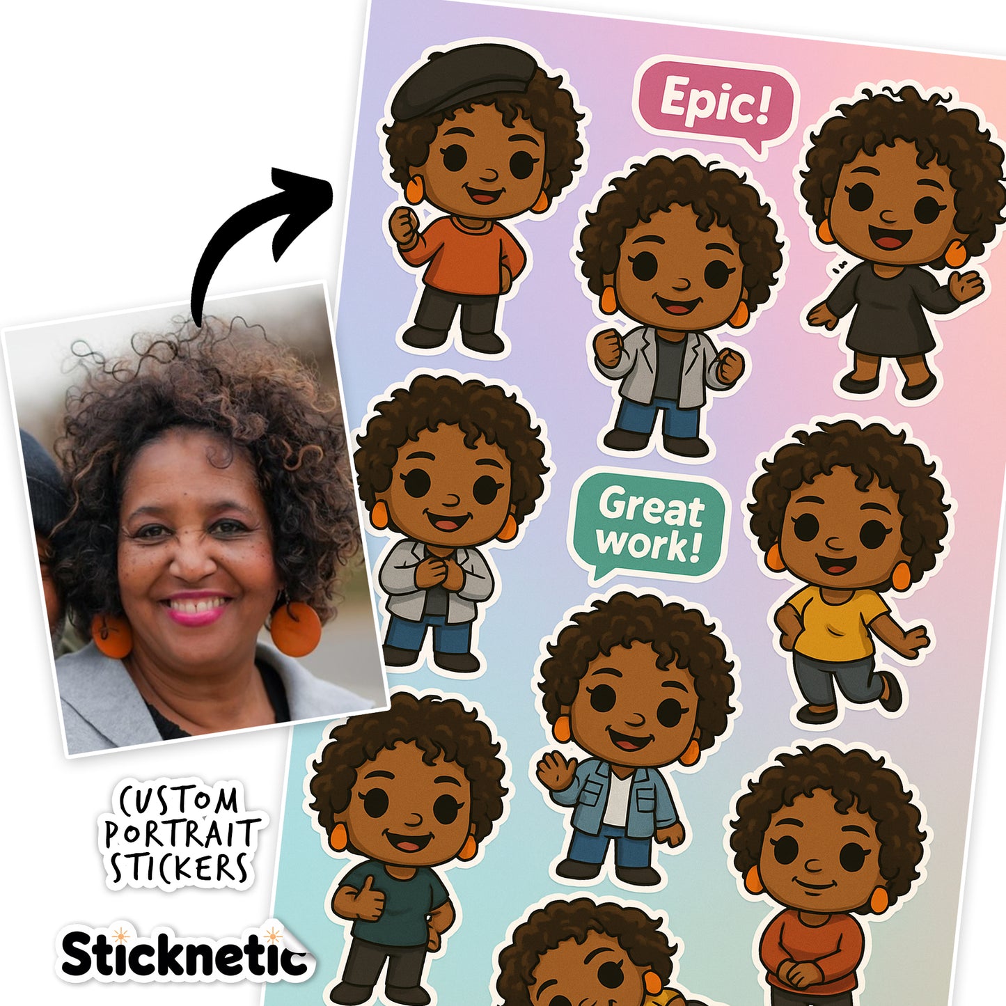 Custom Photo Stickers – Turn Your Pictures into Stickers!