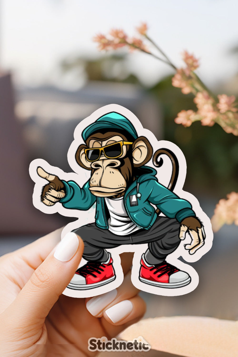 Cool Urban Style Monkey Sticker product type