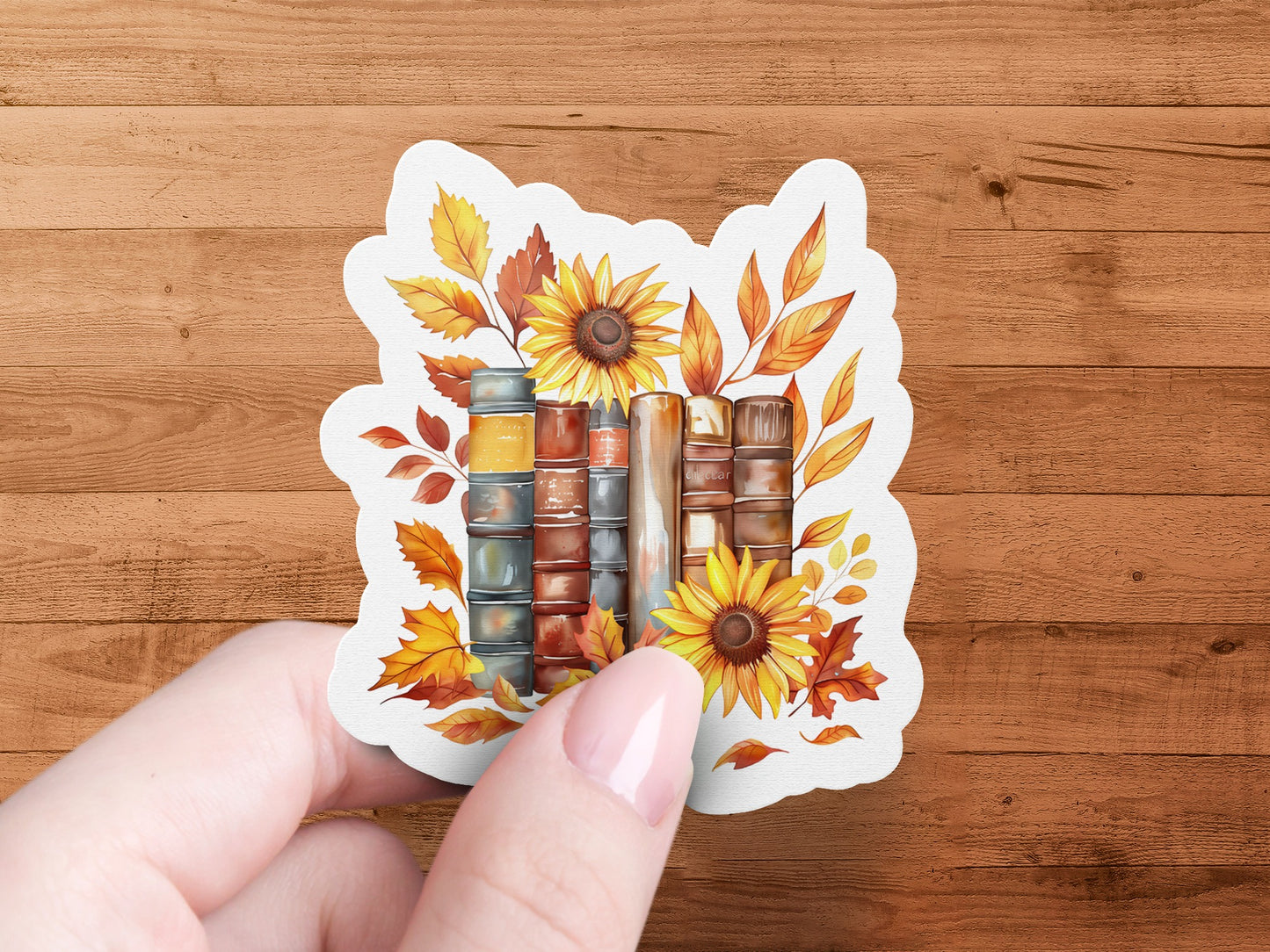 Sunflower Autumn Bookshelf Decor Sticker product type