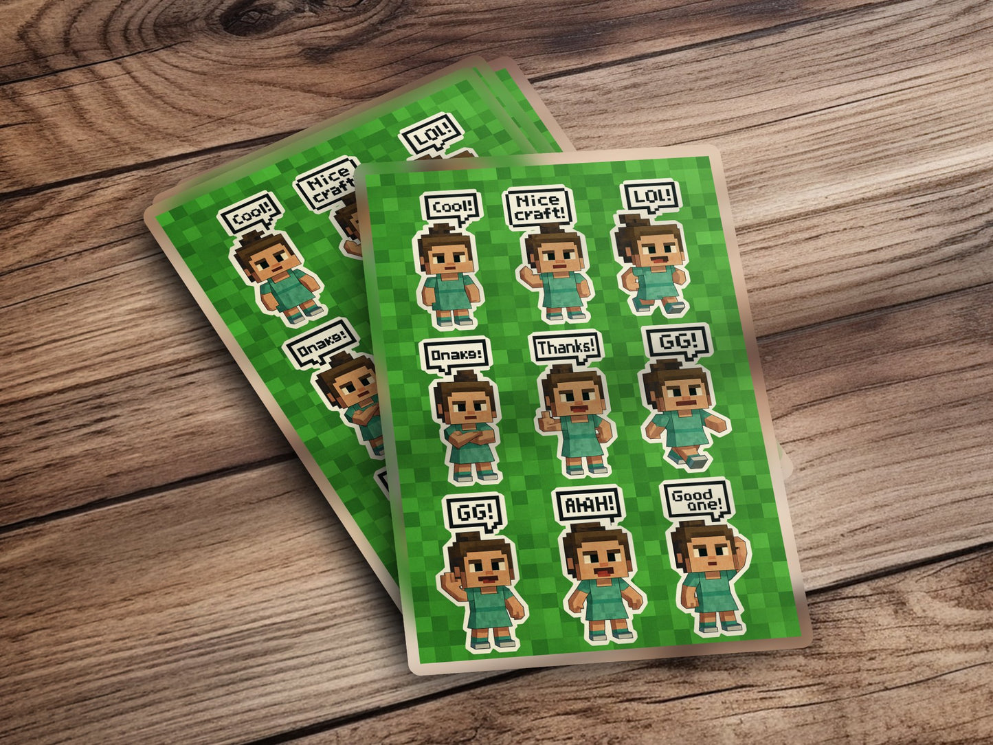 Pixel Art Sticker Sheets, Video Game Character Emotes, Cute Gamer Gifts, Craft Supplies, Scrapbooking Essentials, Planner Decoration.