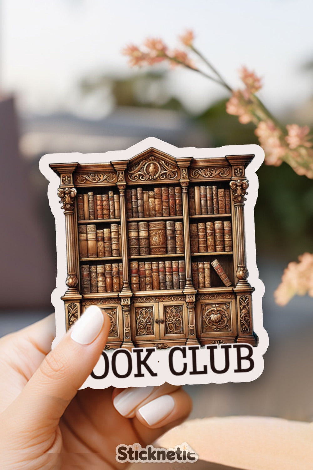 Antique Bookshelf Illustration Book Club product