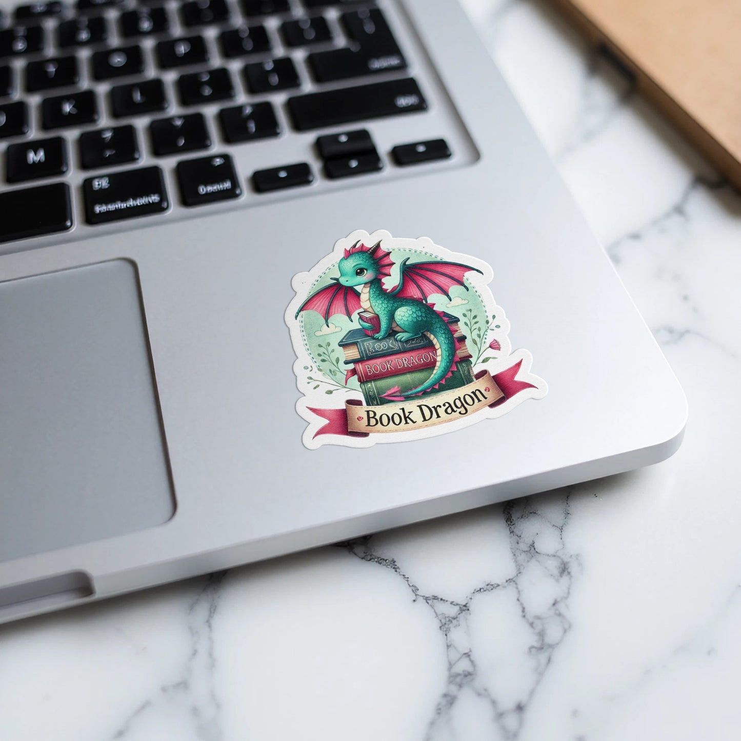 Book Dragon Sticker for Laptops Desks and Notebooks product type