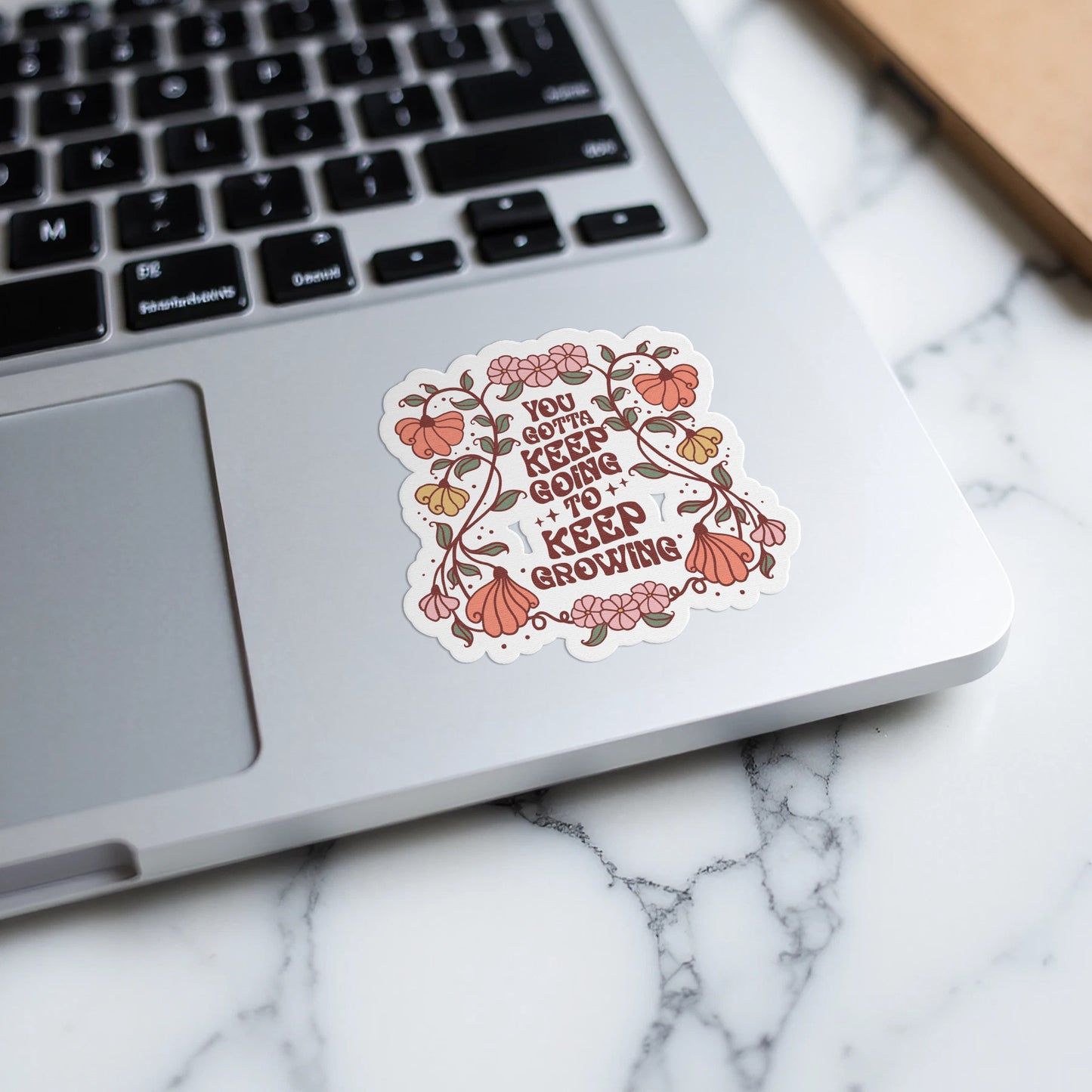 Motivational Floral Sticker for Personal Growth product