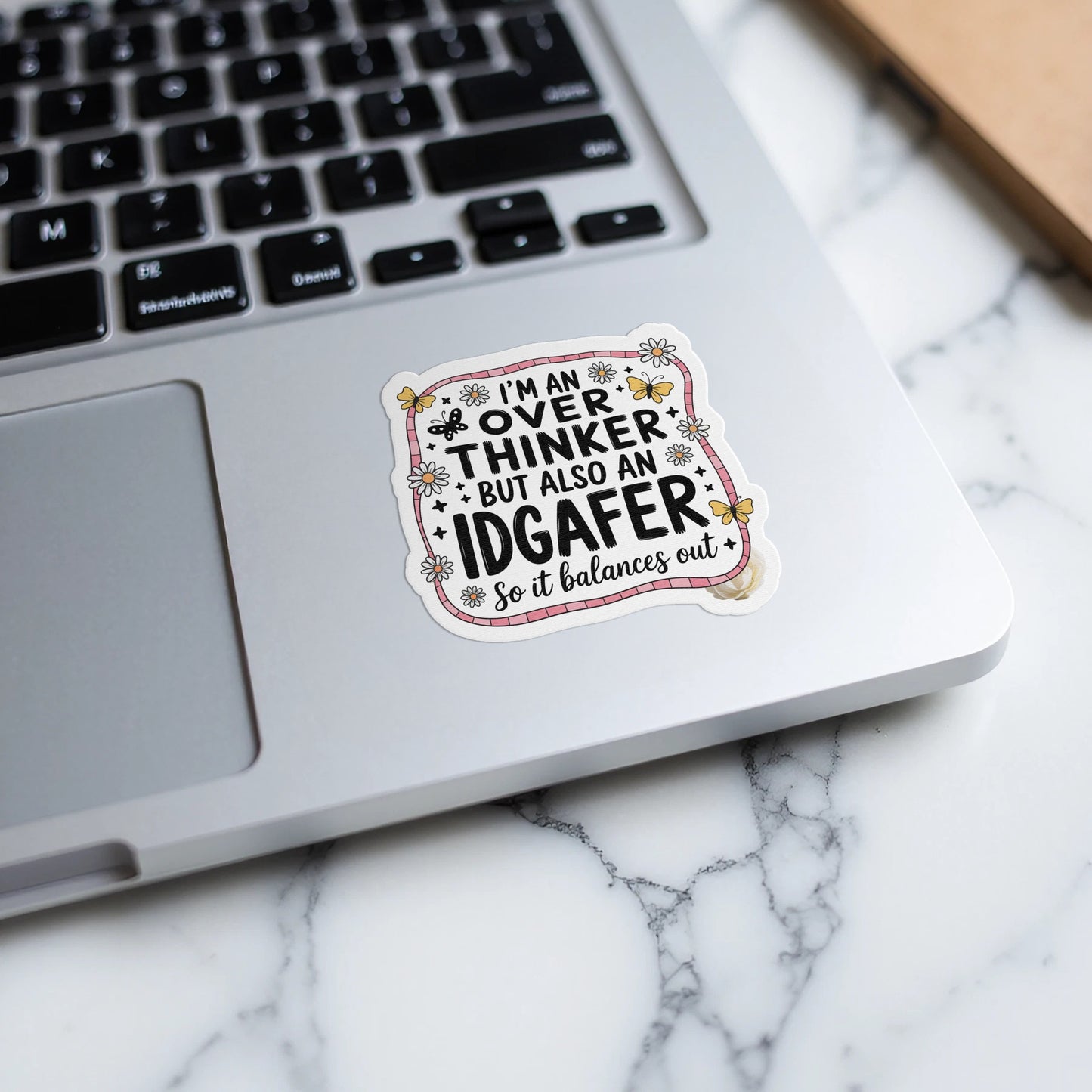 Over Thinker But Also An Idgafer Sticker product