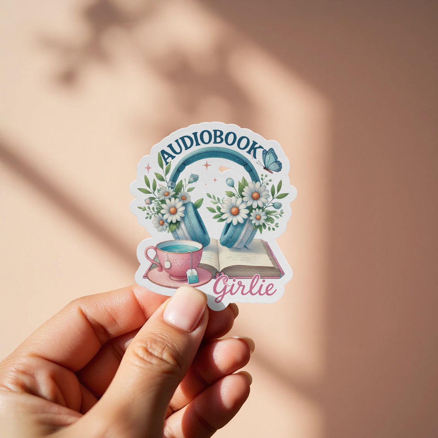Audiobook Girlie Sticker Vibrant and Unique Product