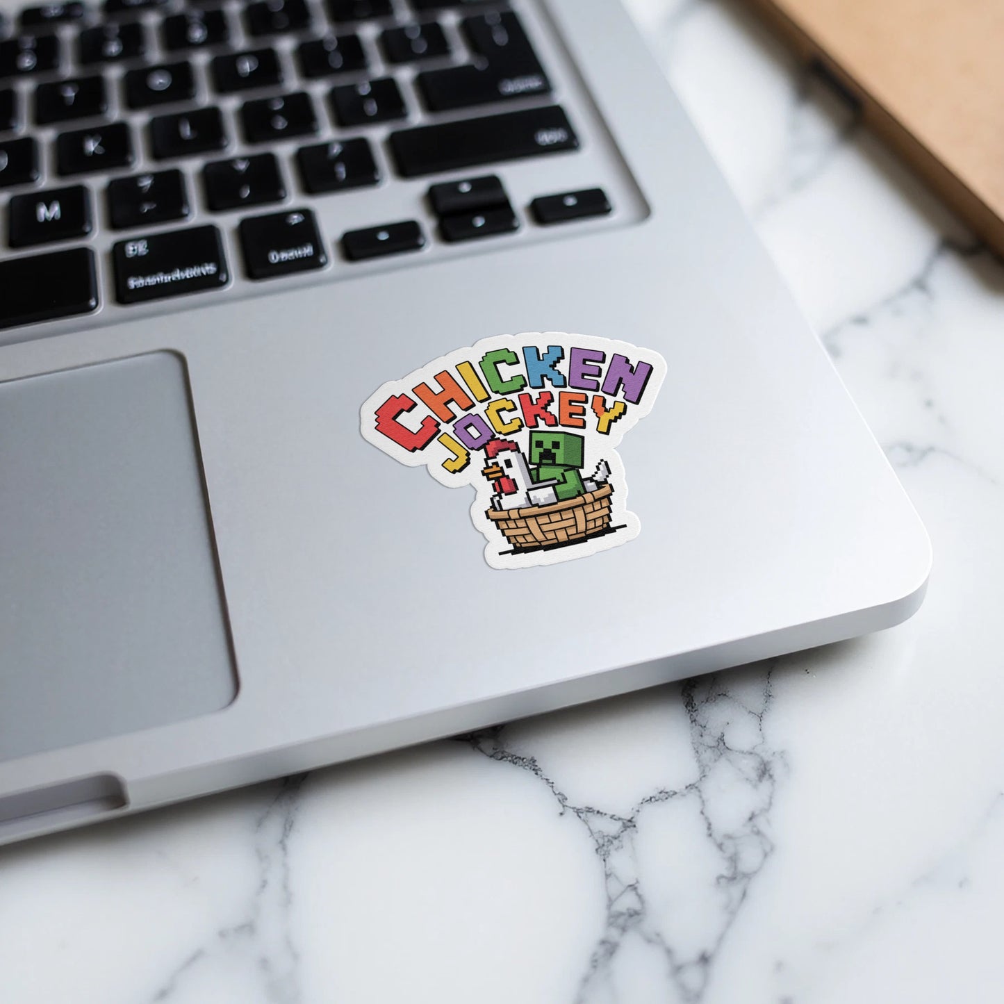 Chicken Jockey Sticker Fun and Vibrant Design product type