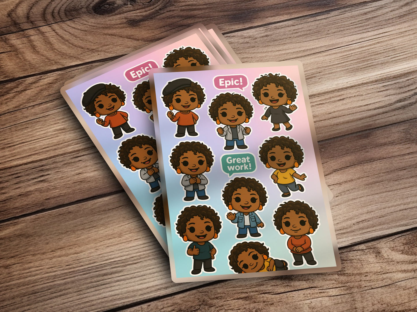African American Boy Reward Stickers, Positive Affirmation, School Teacher Supplies, Classroom Decor, Student Motivation, Fun Cartoon Style