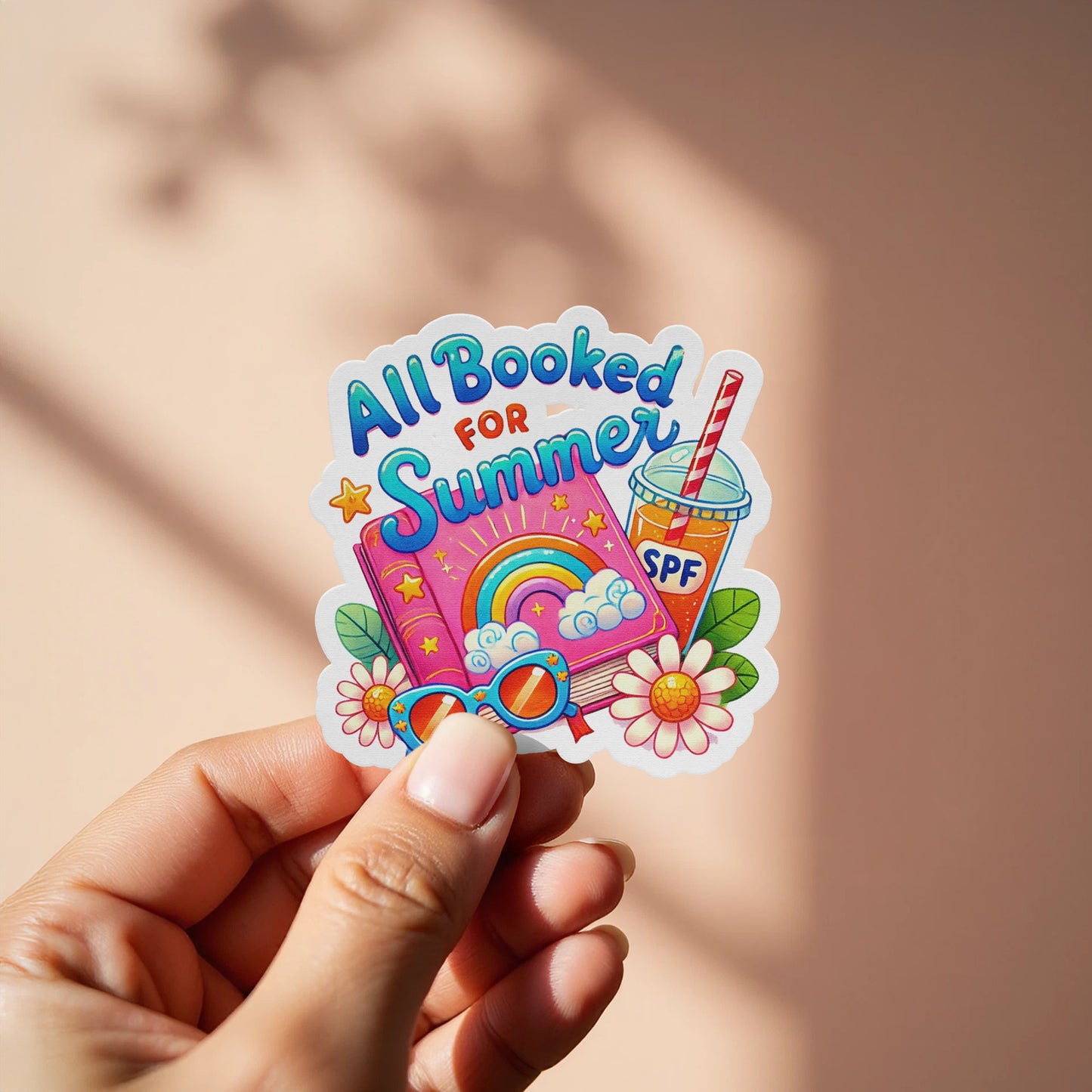 Bright All Booked for Summer Design Sticker product