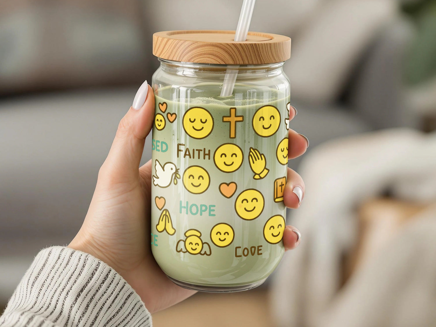Emoji Clear Glass and Mug Wraps