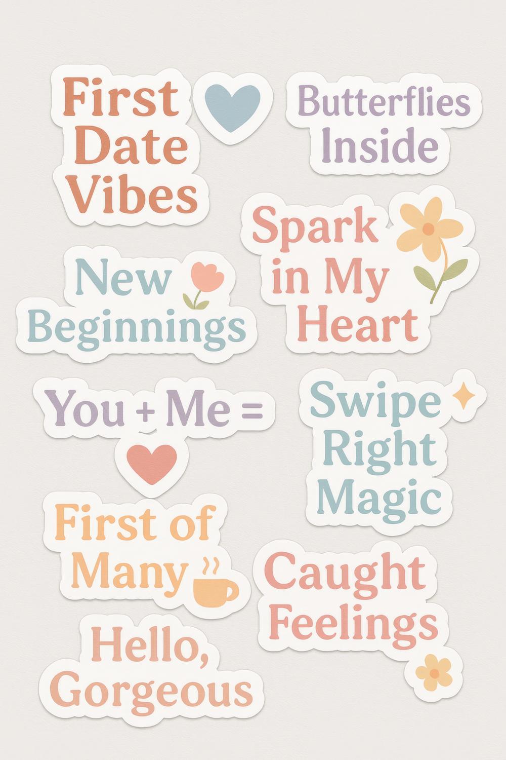 Romantic Quotes Digital Stickers Free