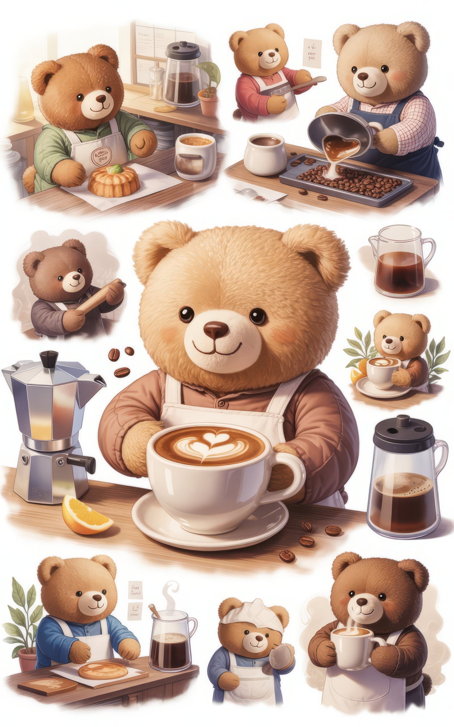 Bear Digital Stickers Free