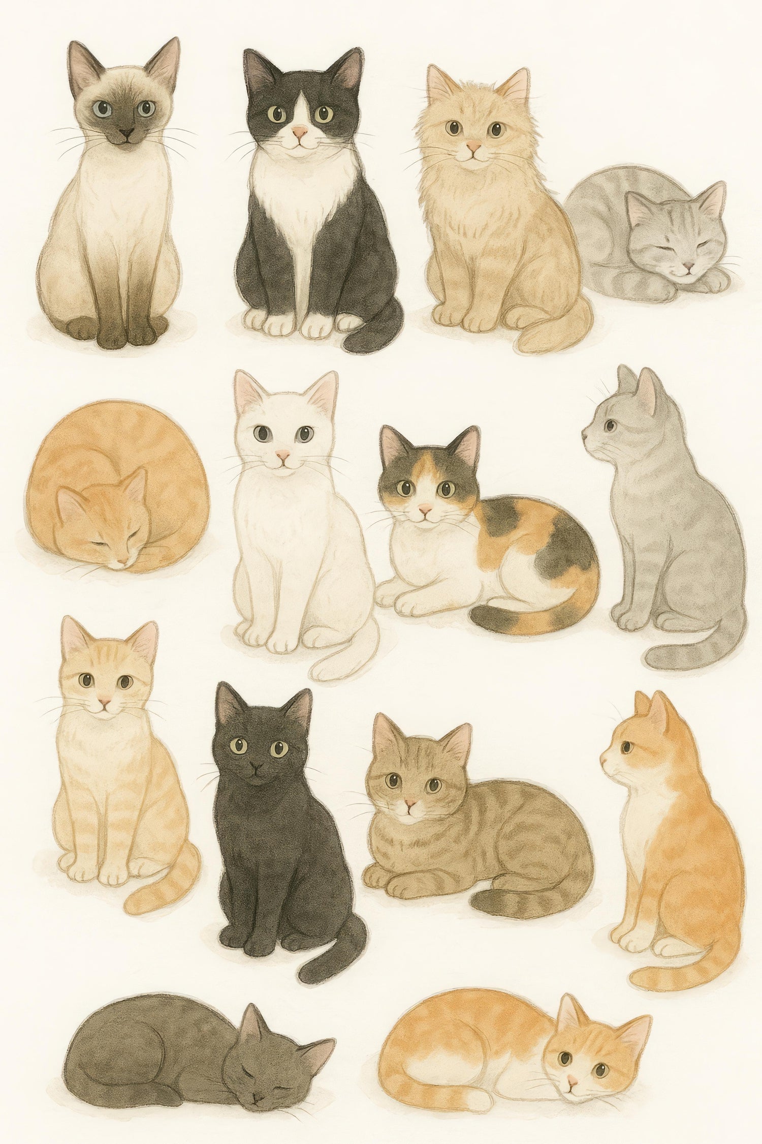 Cat Digital Stickers Free