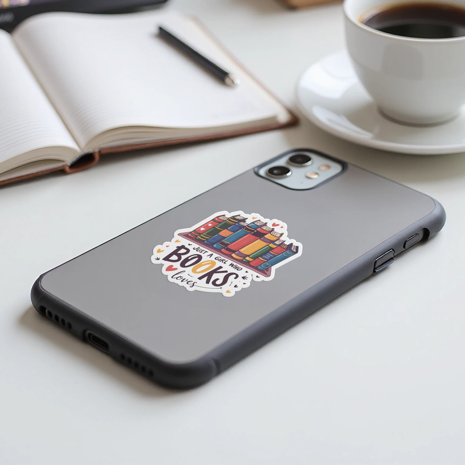 Vibrant and Stylish Books Lover Phone Case product type