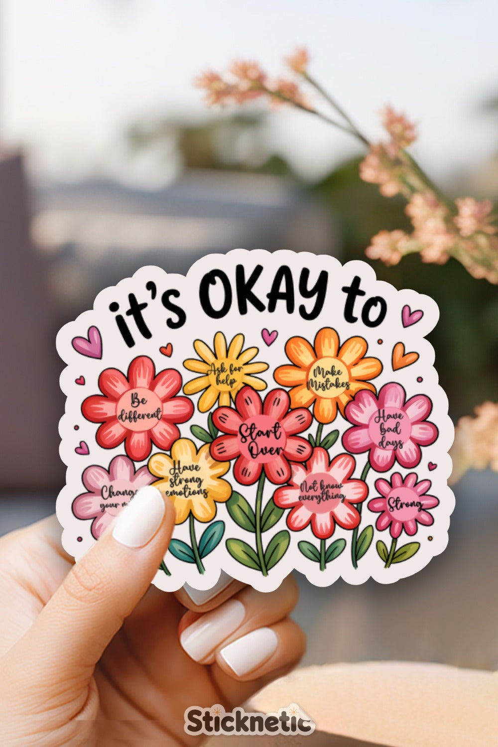 It's Okay to Start Over Floral Sticker product