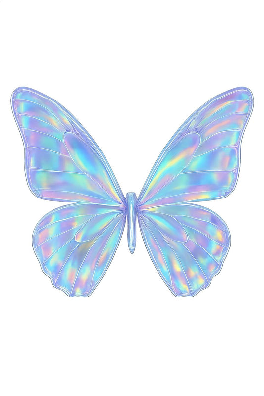 Holographic Butterfly Sticker, Iridescent Vinyl Decal, Laptop and Phone Decoration, Waterproof and Durable, Trendy Aesthetic Accessory for