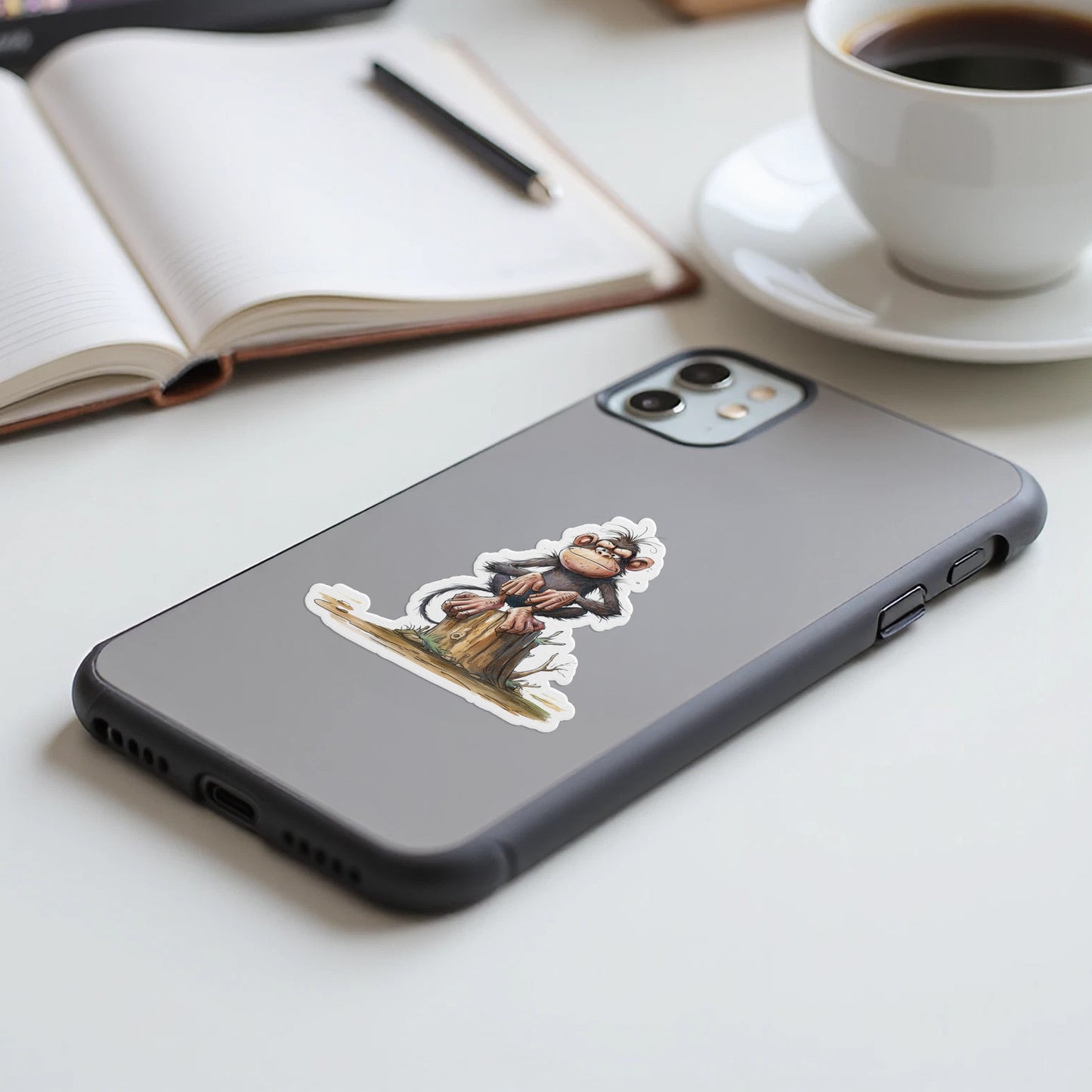 Cute Monkey Cartoon Phone Cover for Stylish Protection product