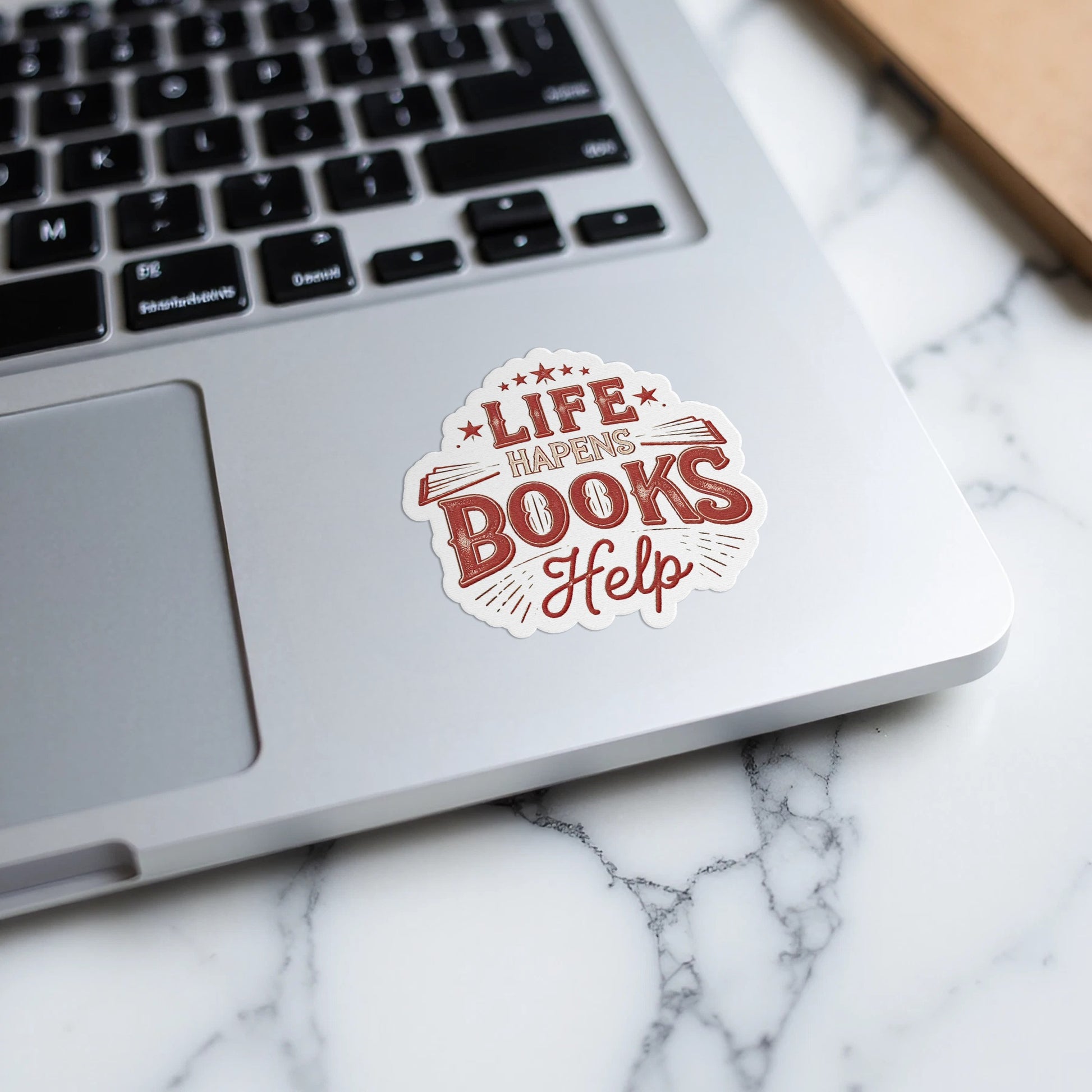 Life Happens Books Help Decorative Sticker product