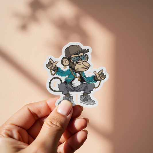 Cool Hip Hop Monkey Sticker Urban Art product