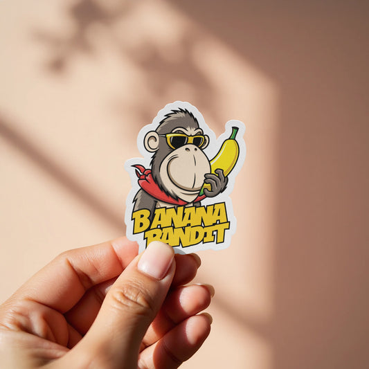 Banana Bandit Sticker with Sunglasses product type