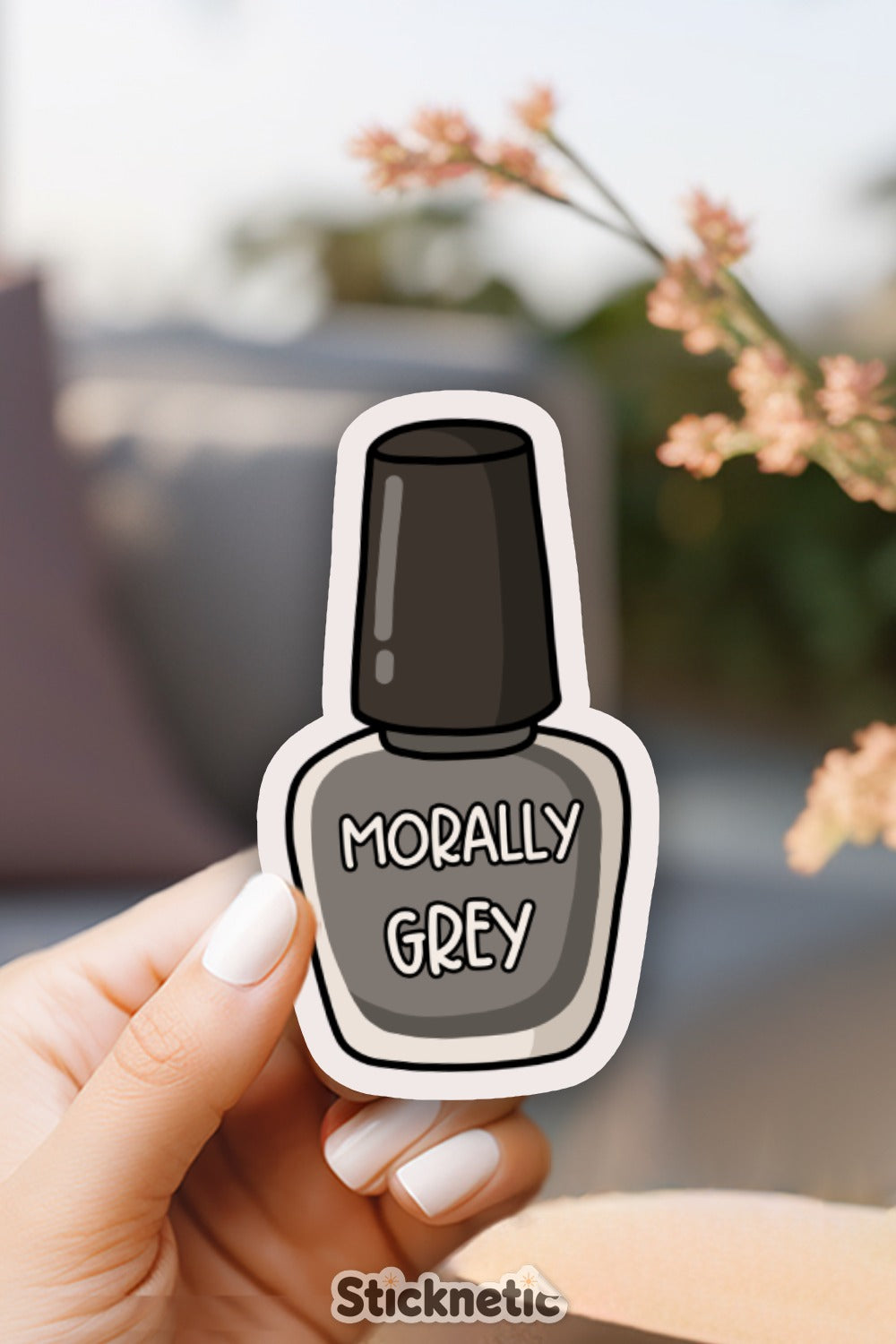 Morally Grey Nail Polish Sticker product