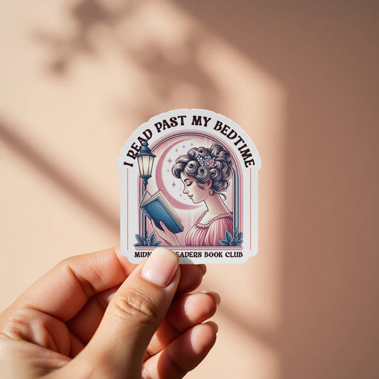 I Read Past My Bedtime Sticker Midnight Readers product type