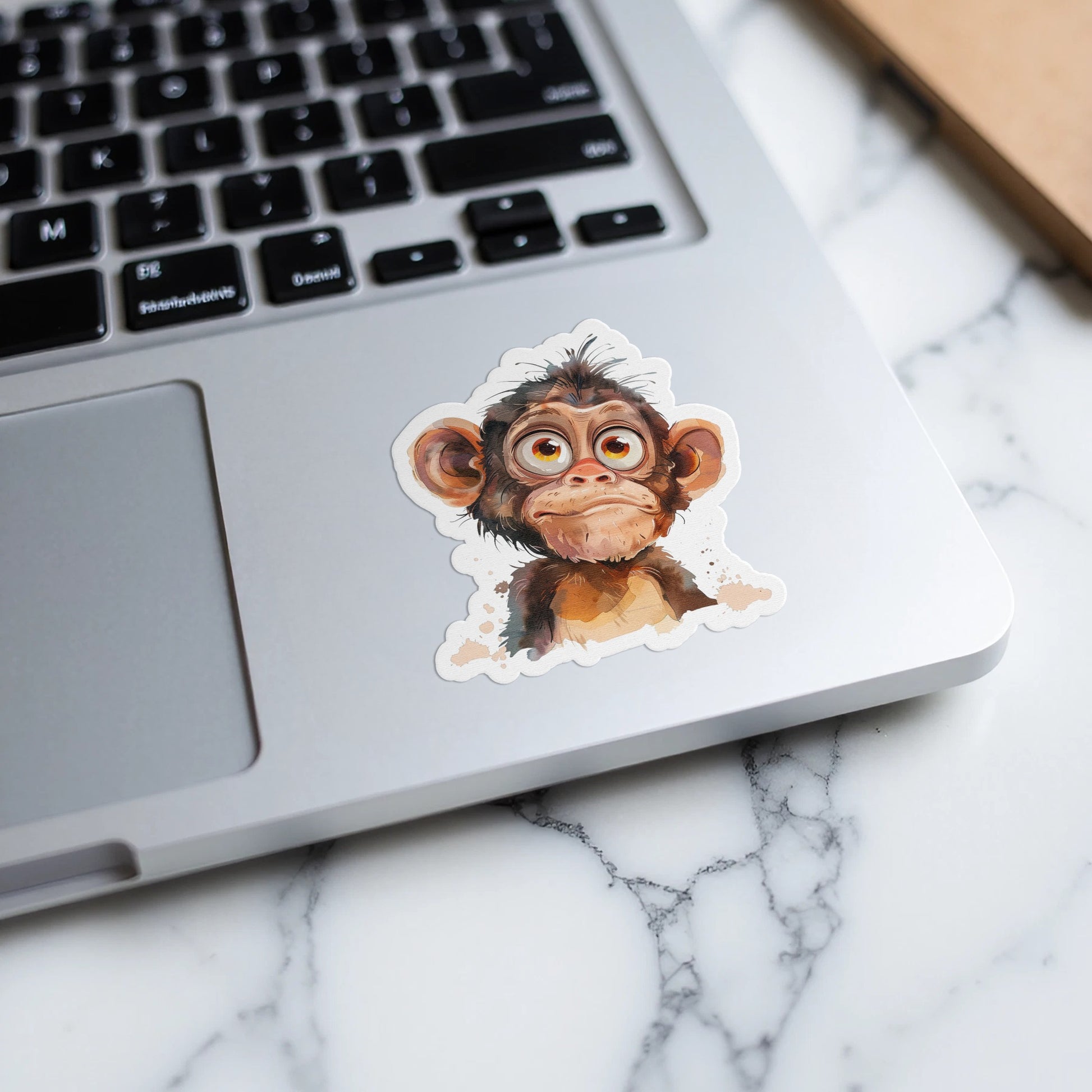Cute Chimpanzee Sticker for Laptops and Notebooks product