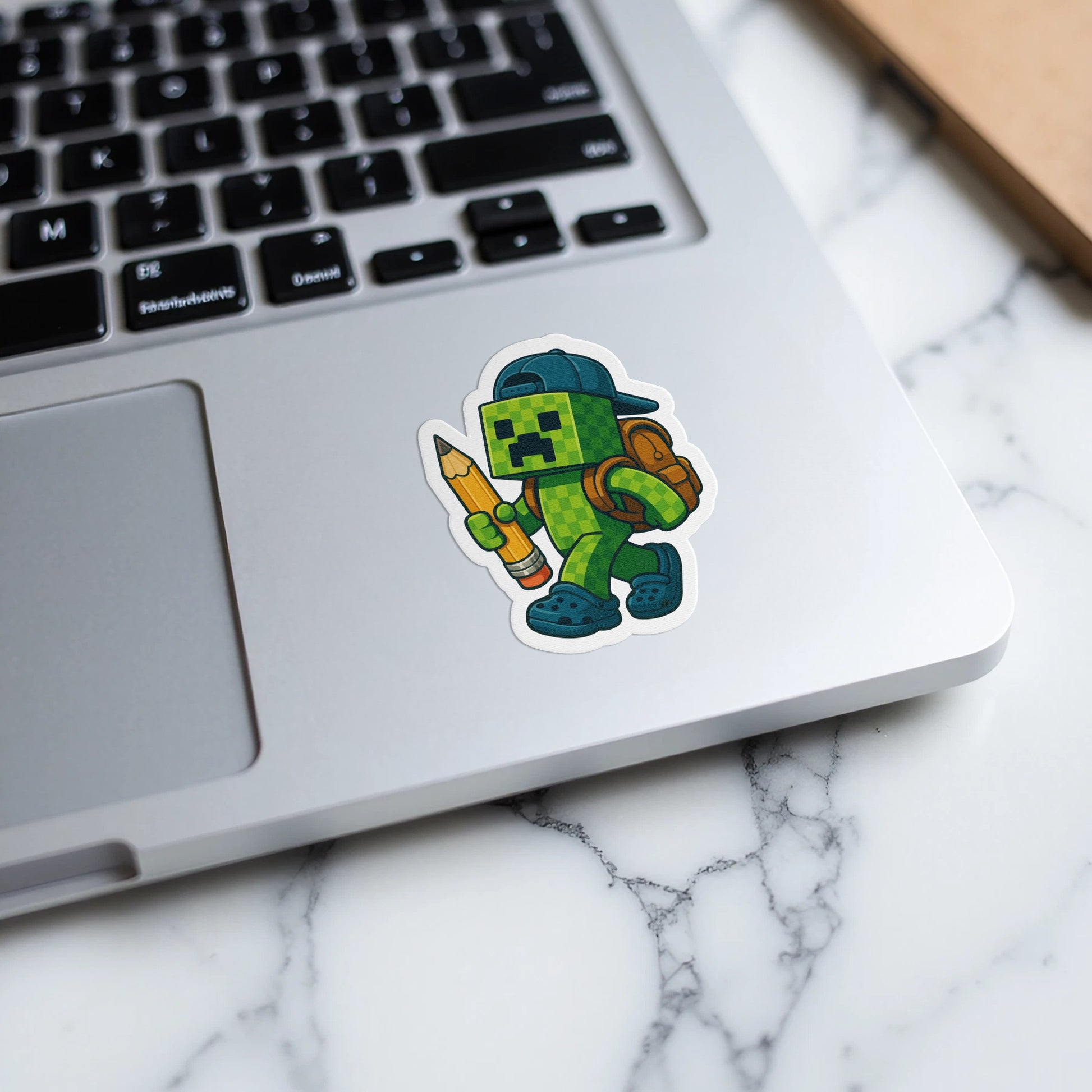 Cartoon Character with Pencil Sticker product