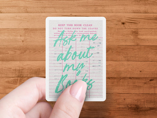 Ask Me About My Books Printed Card product