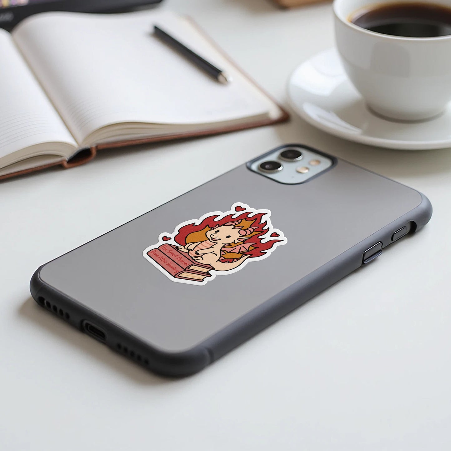 Quirky Cartoon Phone Case with Fun Fire Design product type