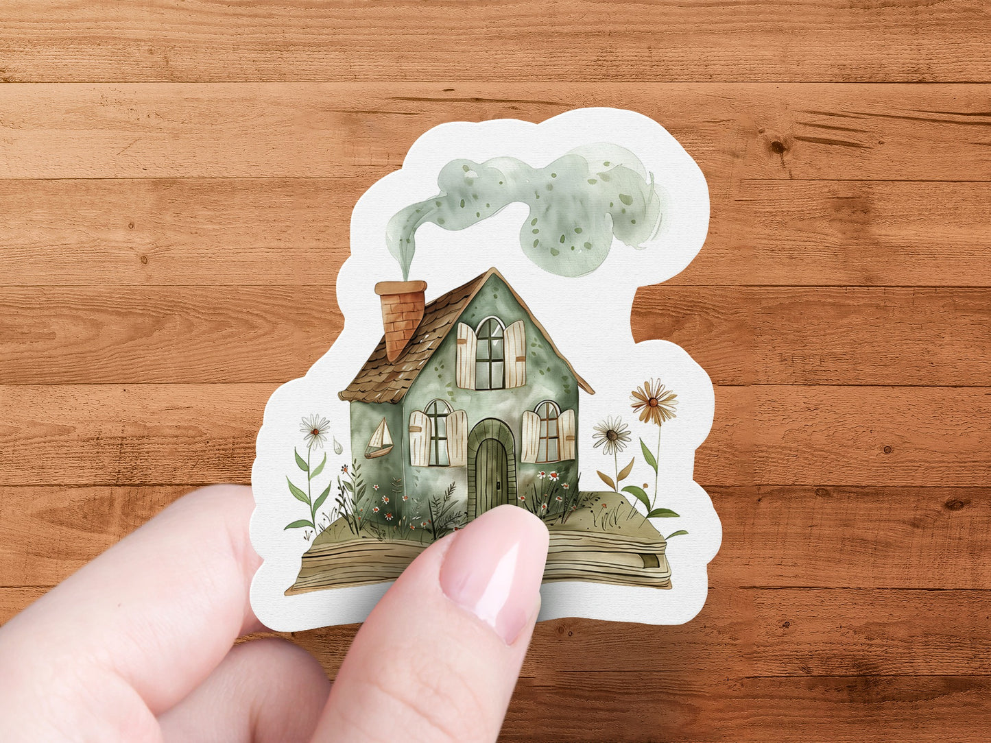 Cozy Vintage Cottage House Sticker for Decor Product
