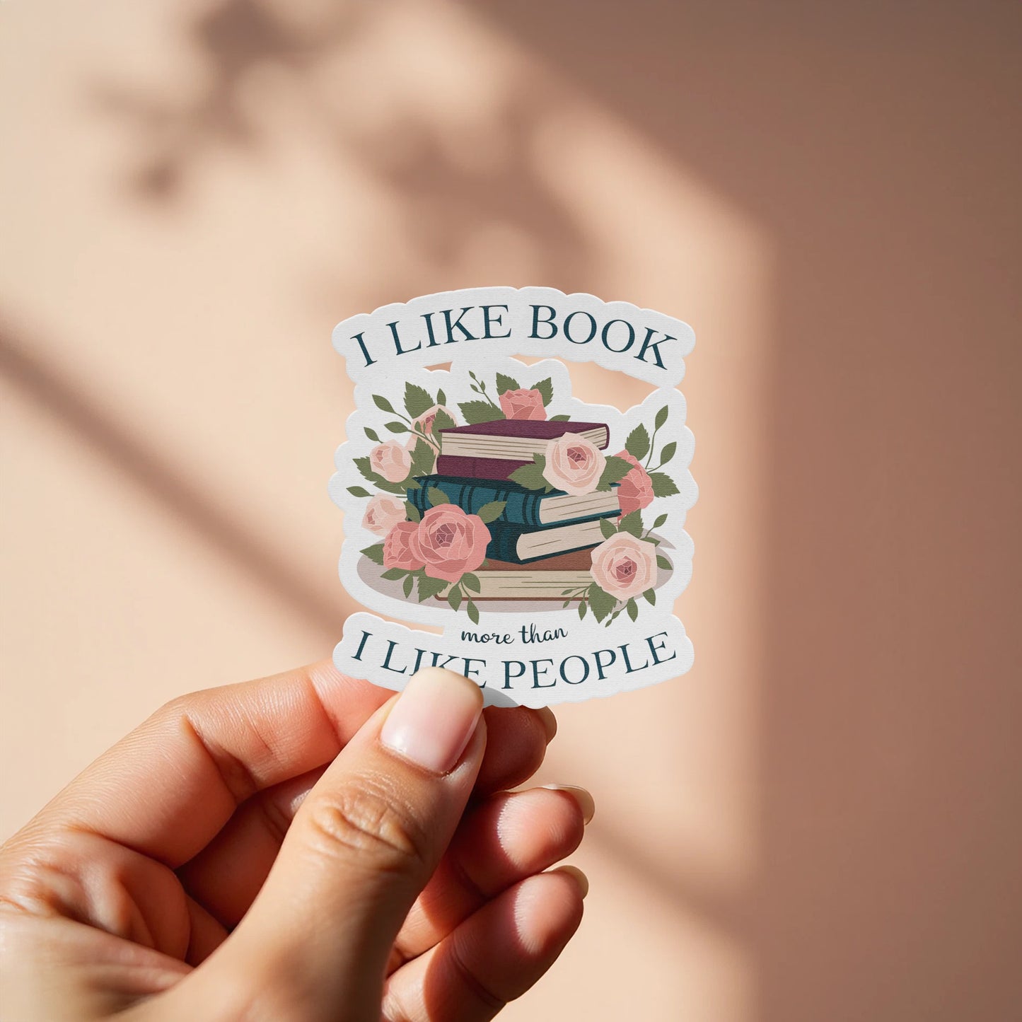 I Like Book More Than I Like People Sticker product