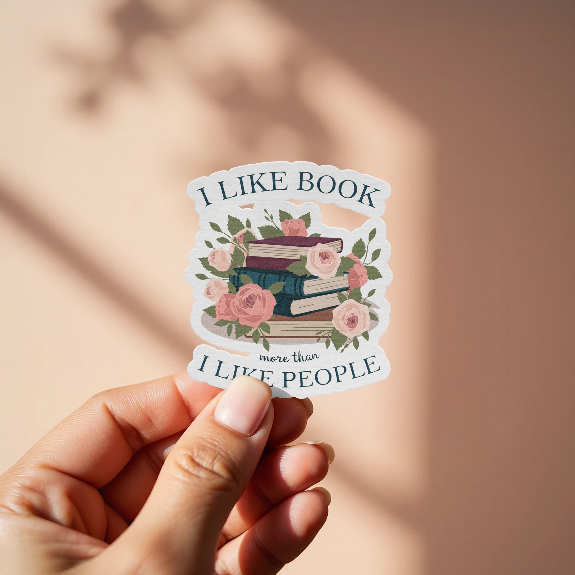 I Like Book More Than I Like People Sticker product