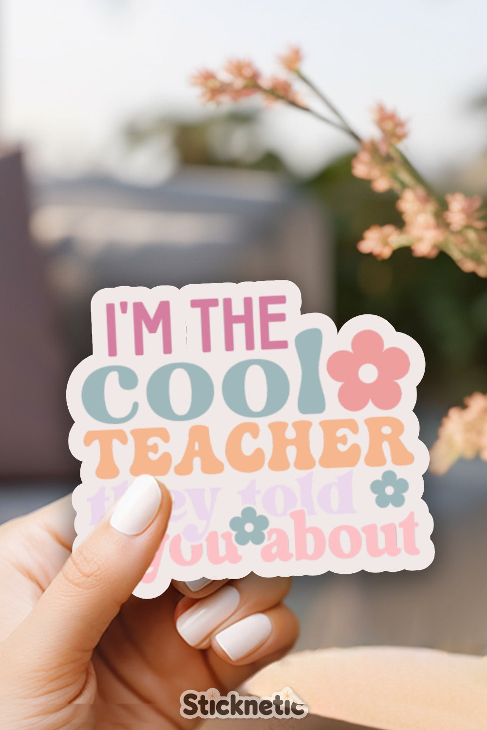 I'm The Cool Teacher Sticker Product